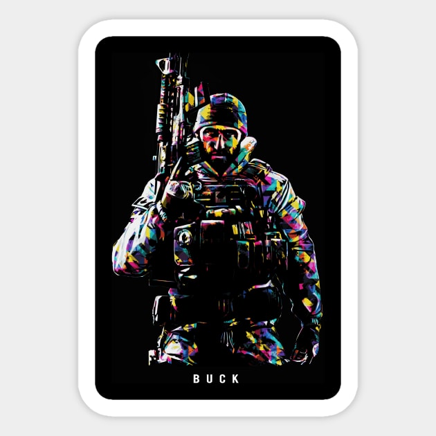 Buck Sticker by Durro